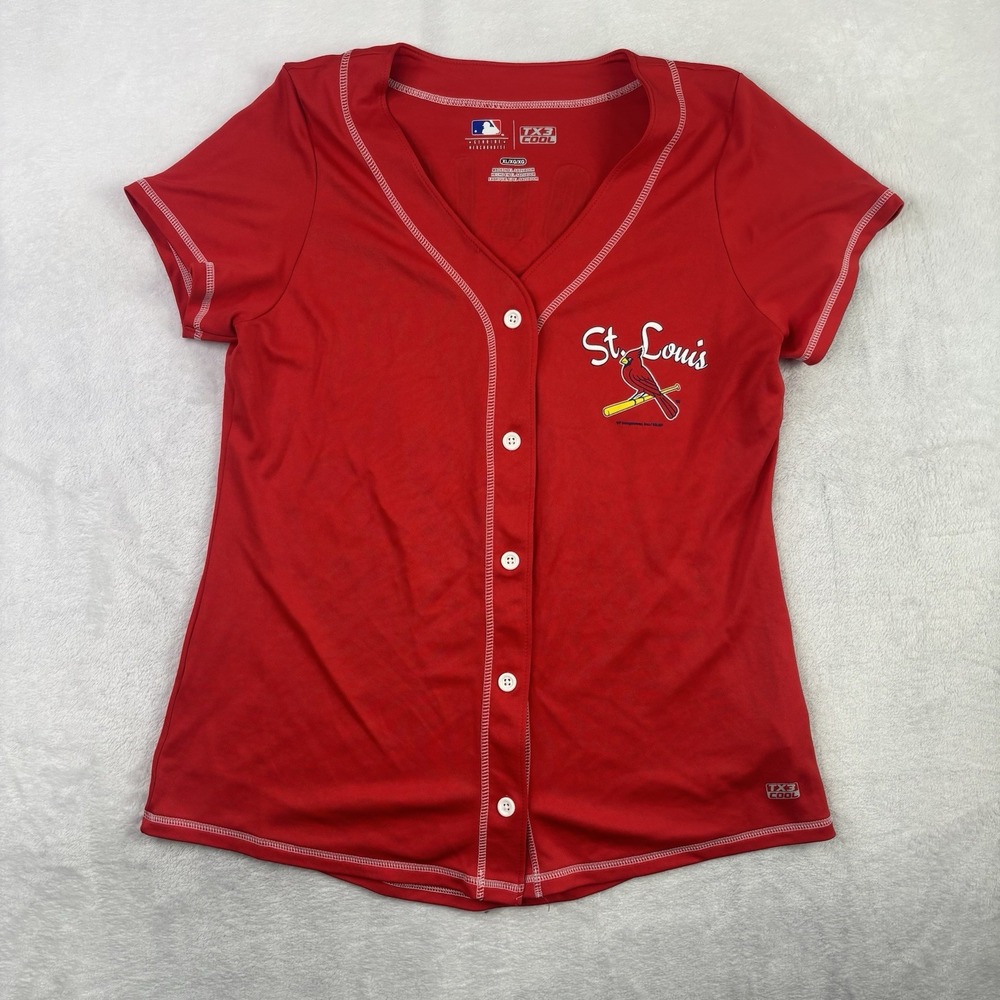 MLB TX3 Cool St. Louis Cardinals Red Molina SS Baseball Jersey Women's XL